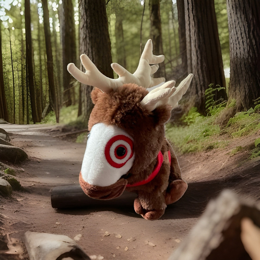Limited Edition Target Dog Bullseye Plush Reindeer w/ Antlers Costume Rare